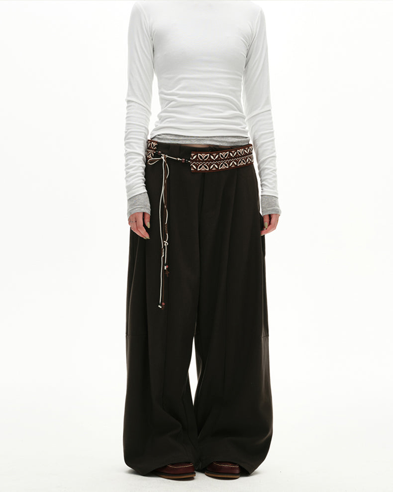 MADWITCH PLEAT DRAPE TROUSERS #UTU032