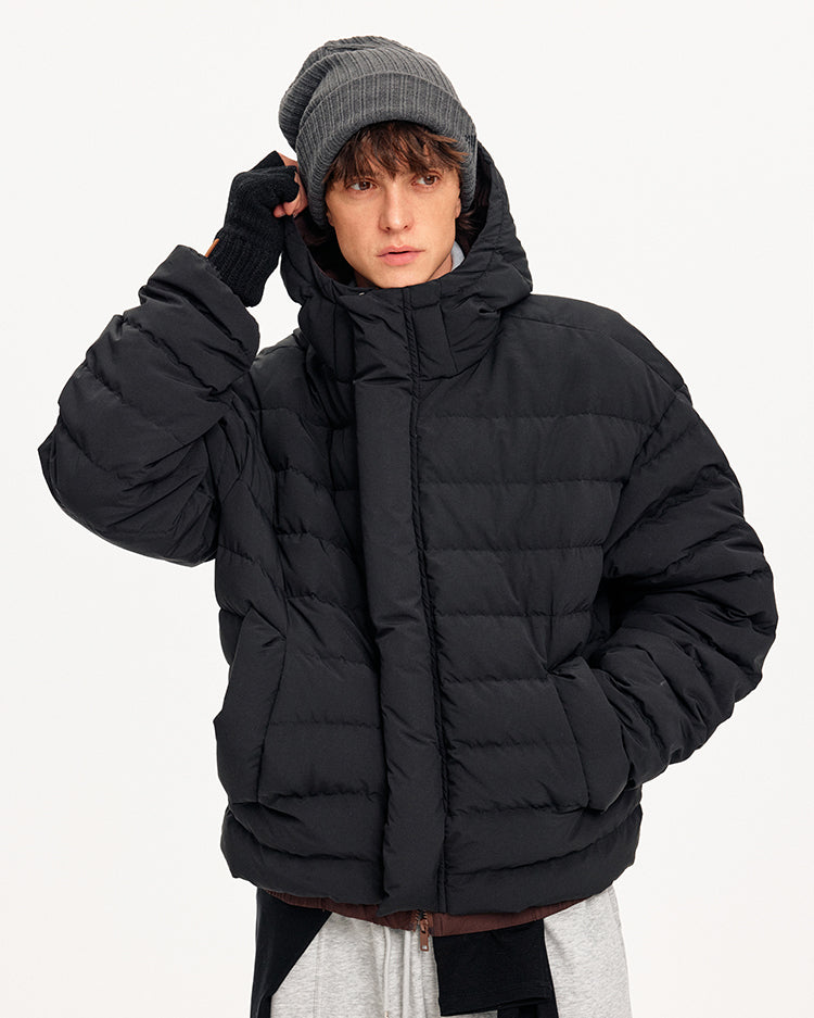 MADWITCH QUILTED HOODED DOWN JACKET #880651