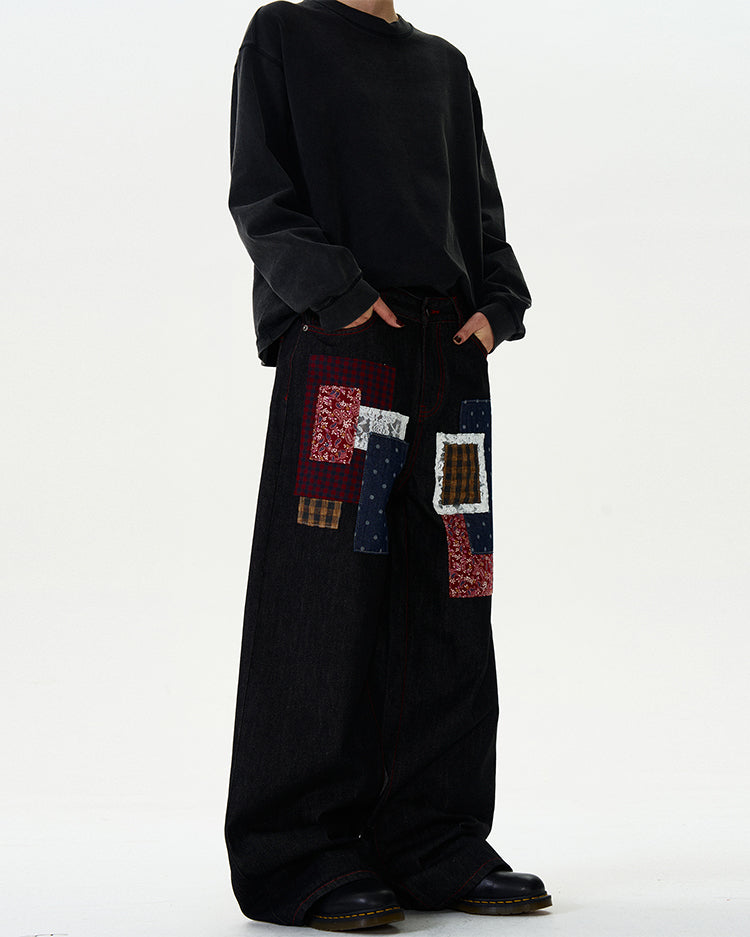 MADWITCH PATCHWORK ORIGINAL DENIM JEANS #WHOA077