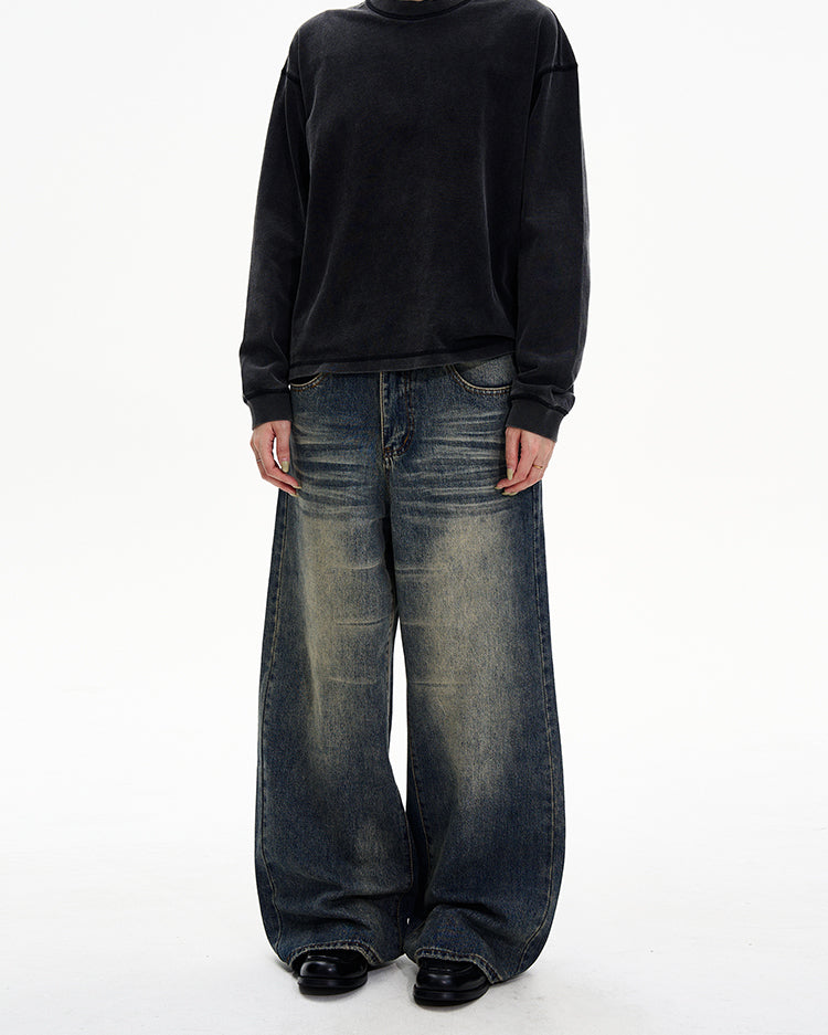 MADWITCH VINTAGE WIDE JEANS #8612