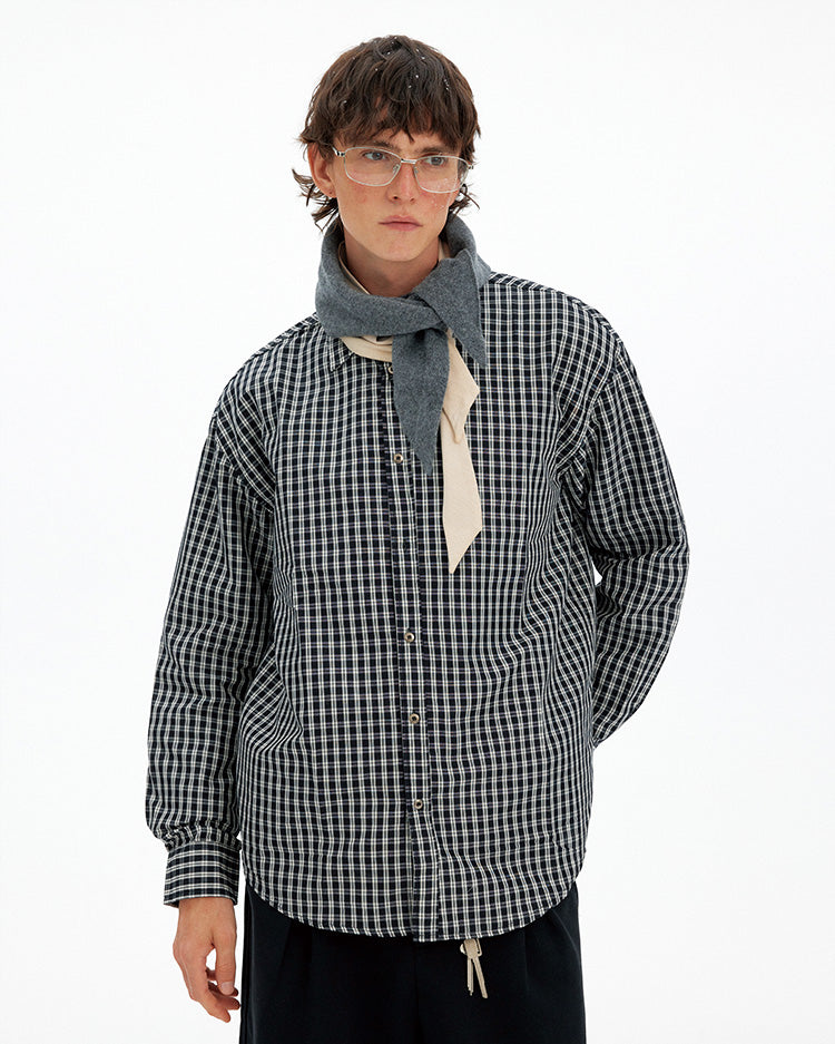 MADWITCH RETRO COLORBLOCK PLAID SHIRT #CW1155
