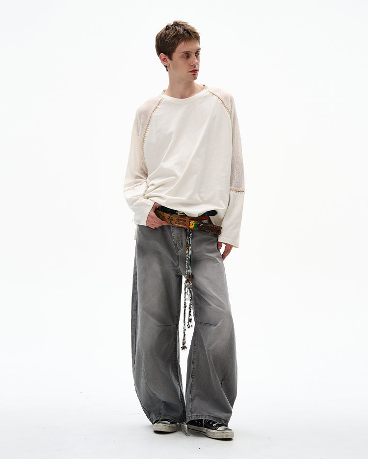 MADWITCH CONSTRUCTION KNIT TOP #OY2516