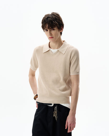 MADWITCH SILK-LIKE KNIT TSHIRT #YF902