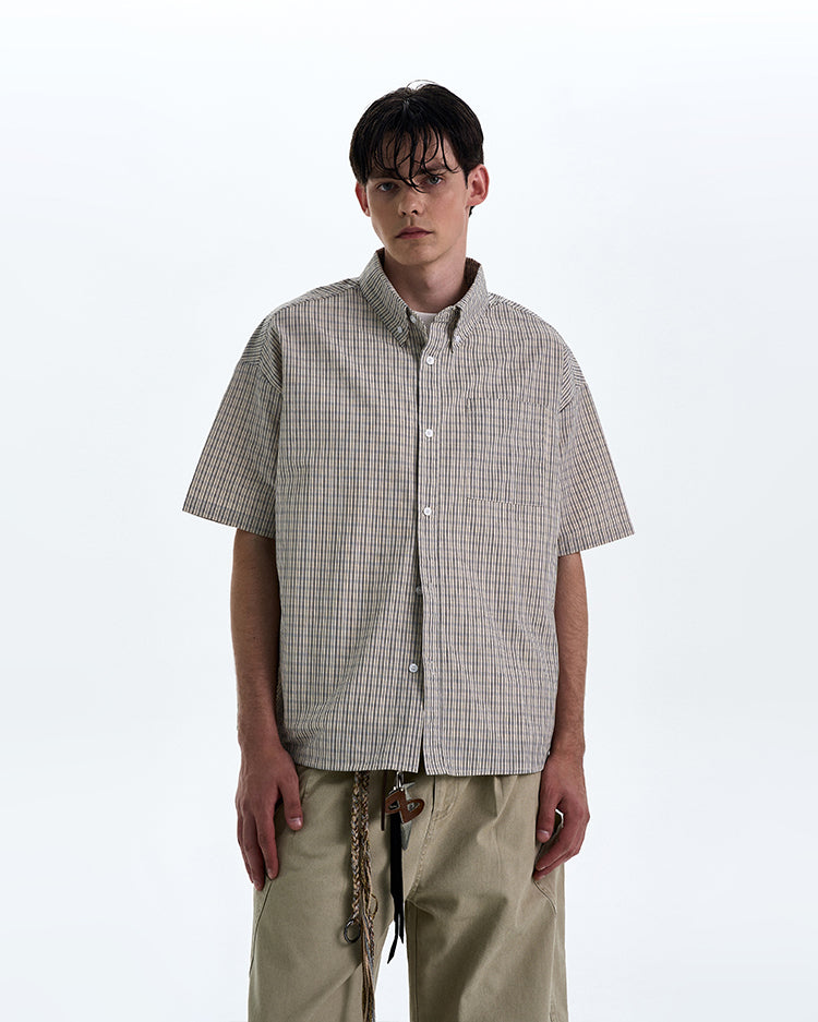 MADWITCH MINIMAL CASUAL SHORT SHIRT #CR224