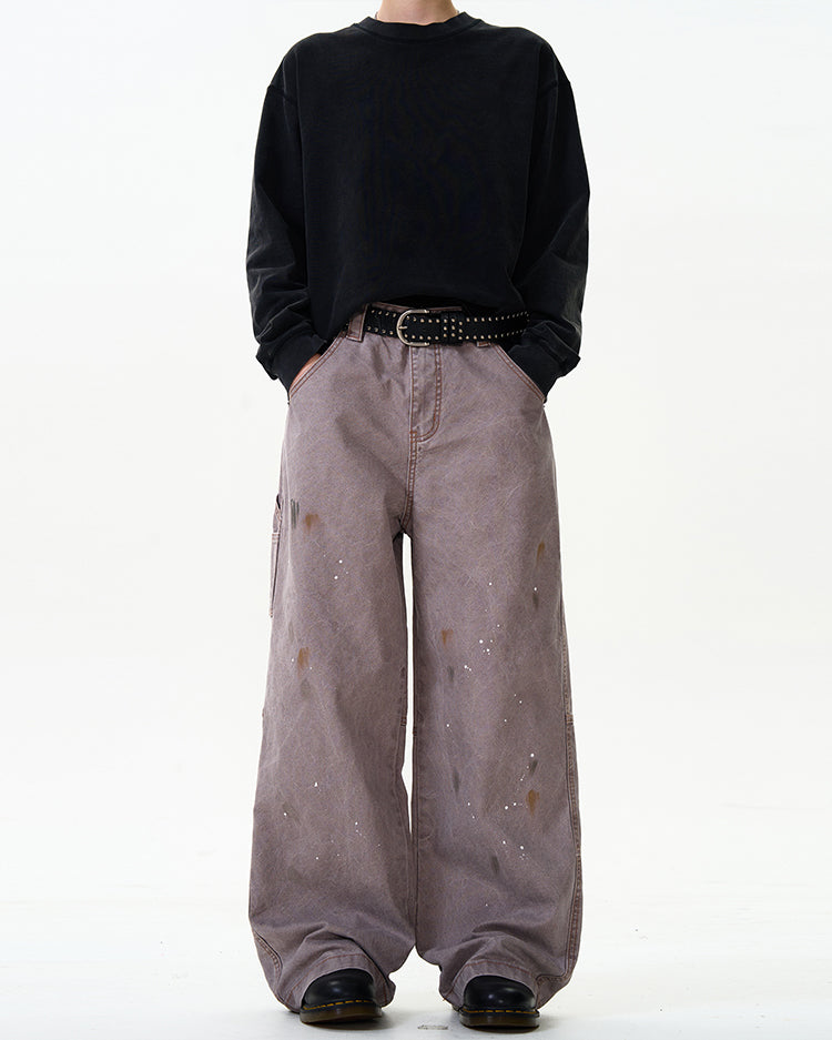 MADWITCH STREET STYLE STRAIGHT-LEG JEANS #CK3355