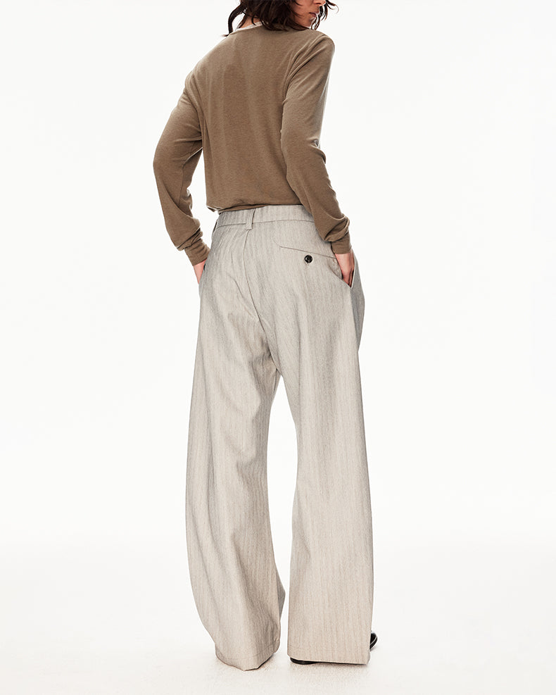 MADWIT DRAPED WIDE TROUSERS #CK6969