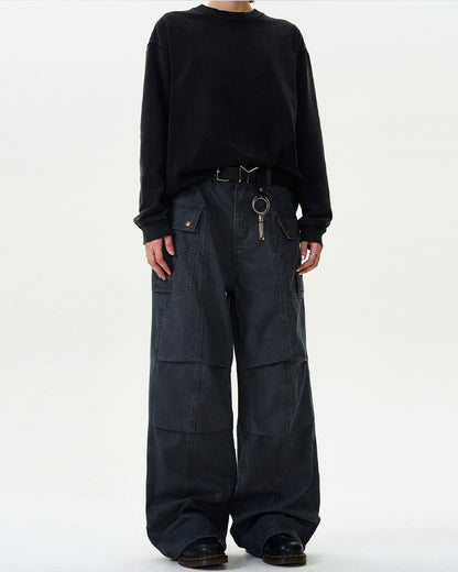 MADWITCH STRAIGHT-LEG CARGO PANTS #F9028