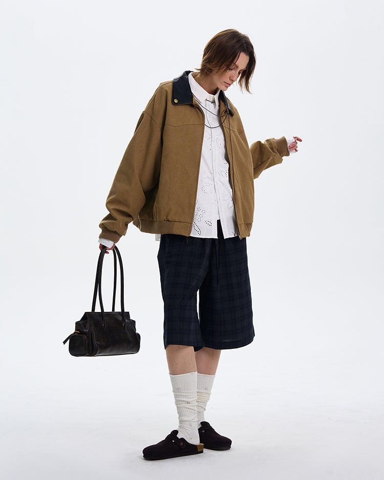 MADWITCH BARN STYLE COLOR-BLOCK JACKET #W218