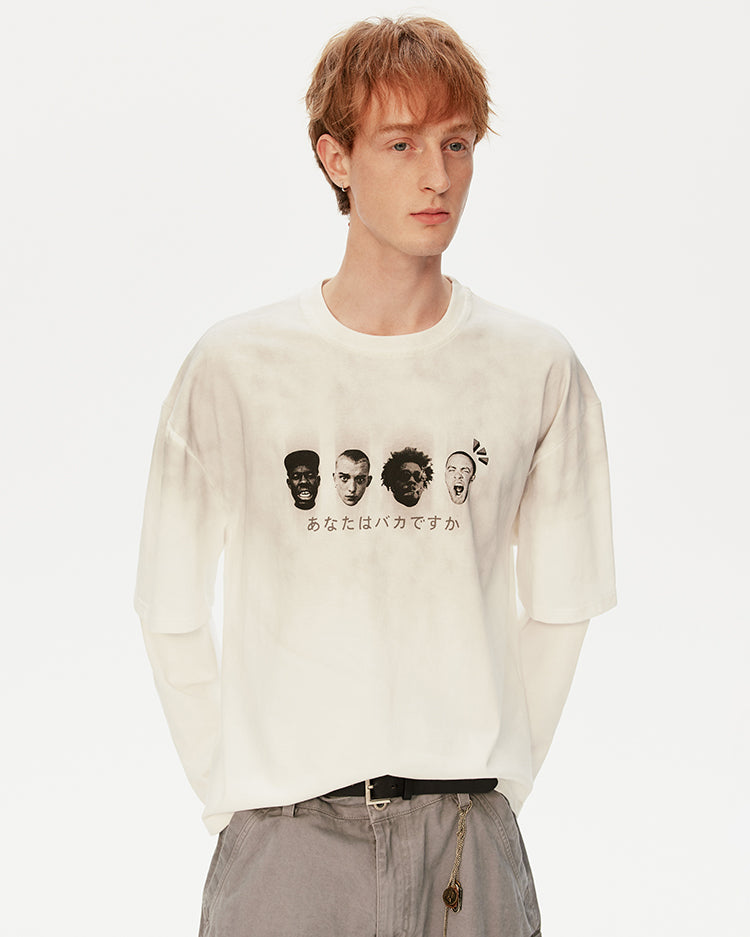 MADWITCH WASHED GRAPHIC TEE #T632