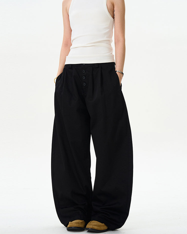 MADWITCH BUTTON-FLY BAGGY CASUAL PANTS #CK6613