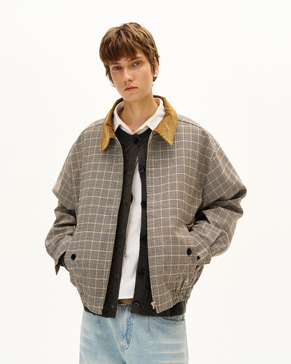 MADWITCH UNISEX CONTRAST COLLAR PATCHWORK JACKET #G1412