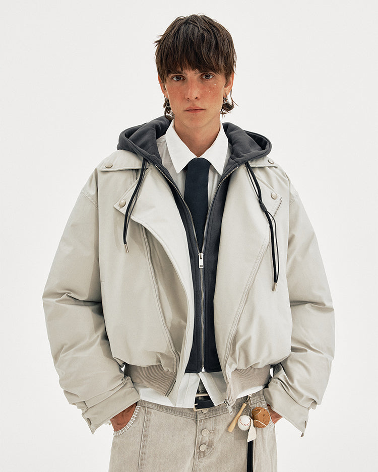 MADWITCH FAUX CROP PARKA #M068