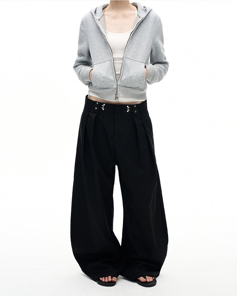 MADWITCH VINTAGE STRIPED WIDE PANTS #CK6857