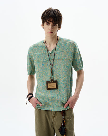 MADWITCH ELEGANT V-NECK TEE #YF897