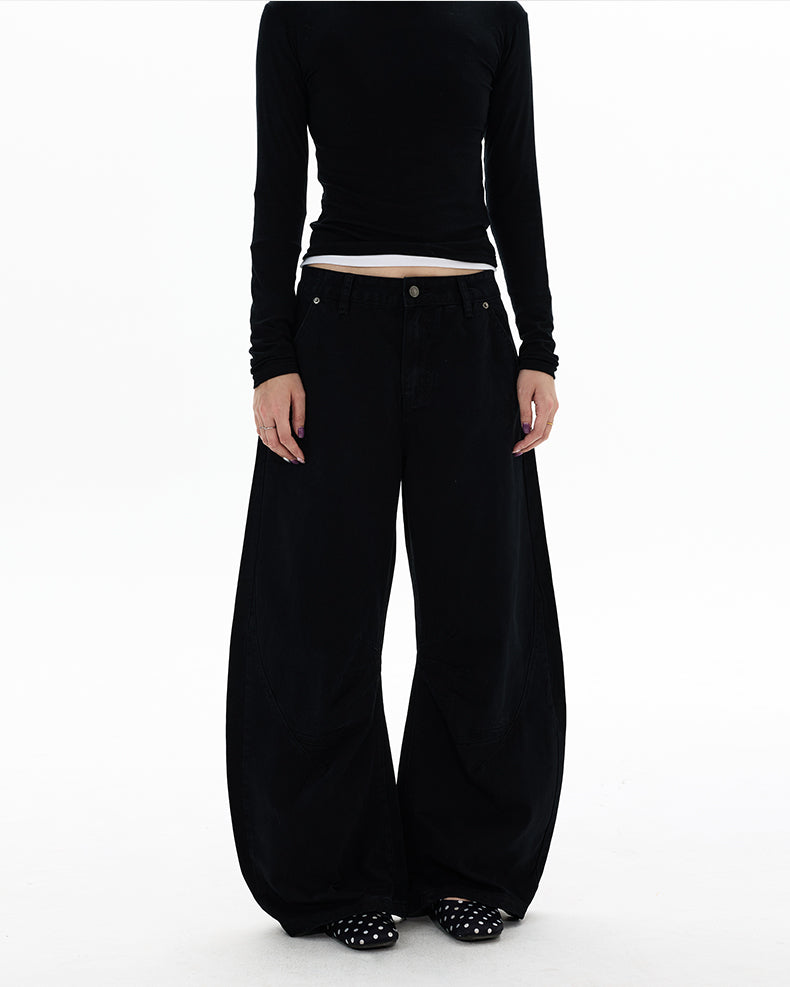 MADWITCH DECONSTRUCTED WASHED WIDE PANTS #DR7701