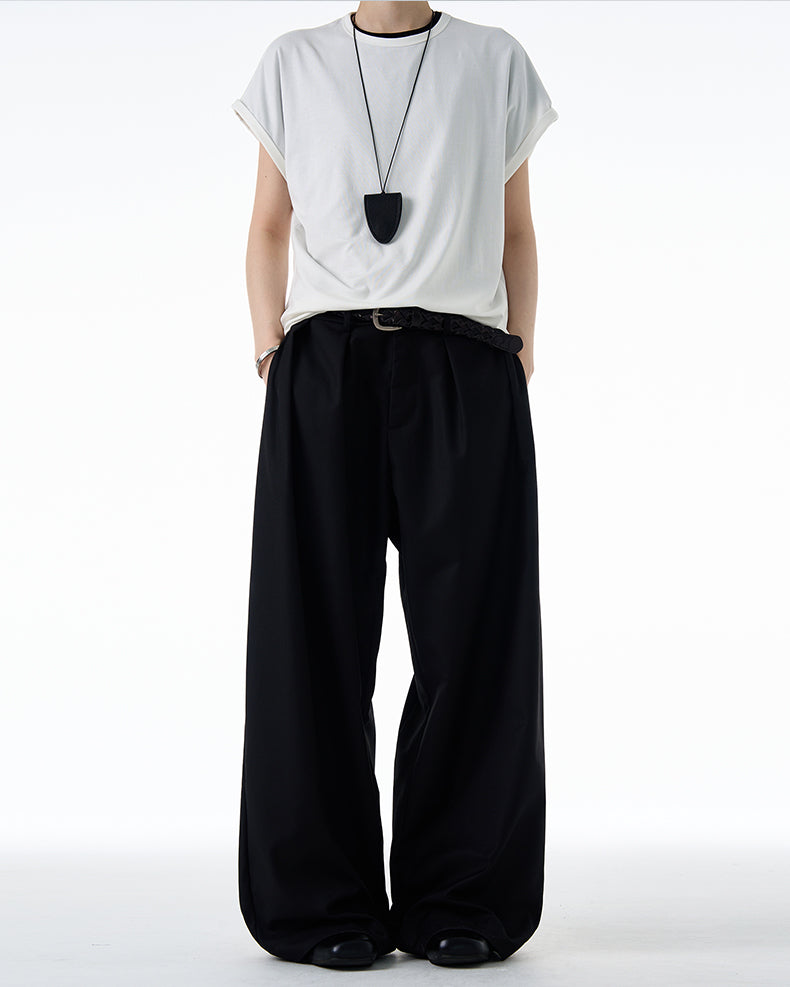 MADWITCH TAILORED DRAPED TROUSERS #C893