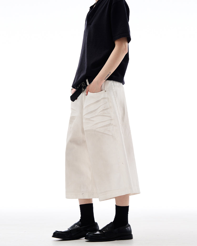 MADWITCH AMERICAN HIGH STREET CROPPED JEANS #L804