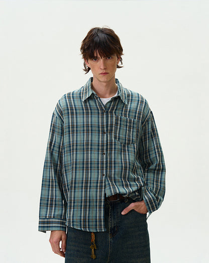 MADWITCH CASUAL CHECKERED SHIRT #8933