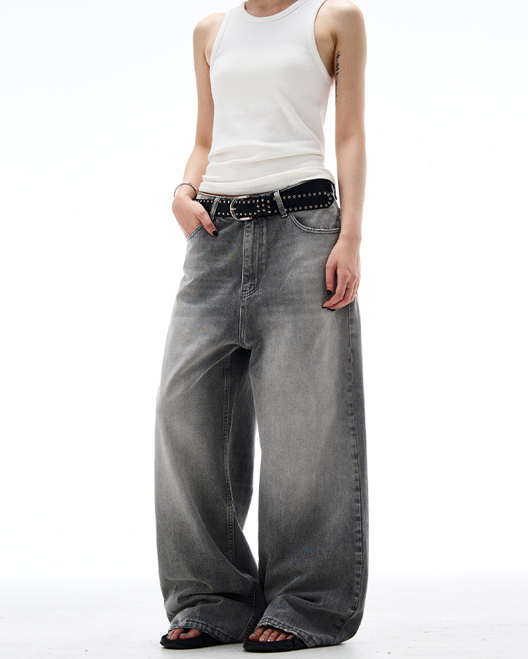 MADWITCH WASHED FLARED DENIM JEANS #CK5398