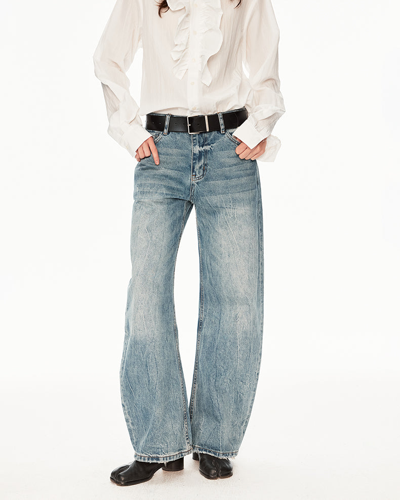MADWIT FADED WIDE JEANS #GPC5596