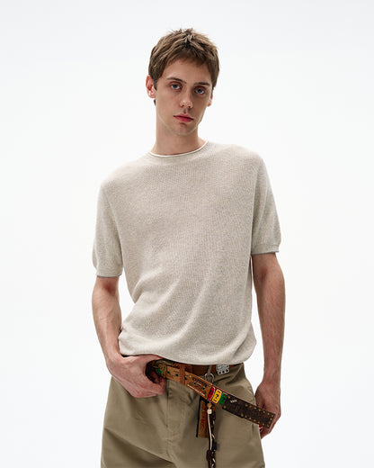 MADWITCH RETRO MINIMALIST KNIT TEE #250115