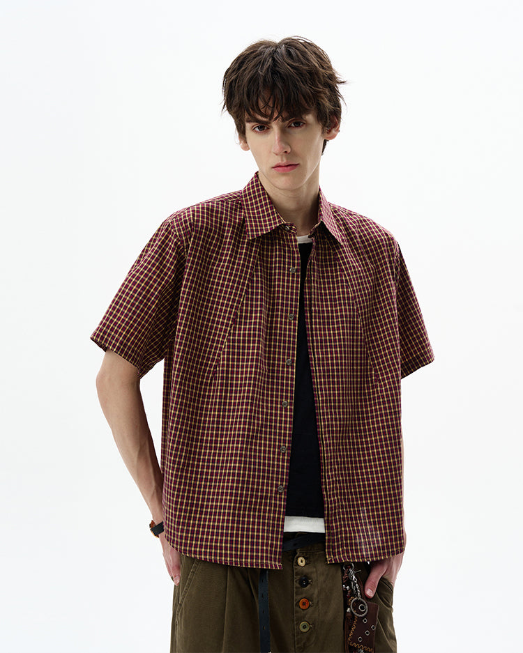 MADWITCH VINTAGE CHECKERED SHIRT #CW1201