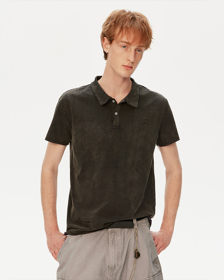 MADWITCH DISTRESSED WASHED TEE #AW26046