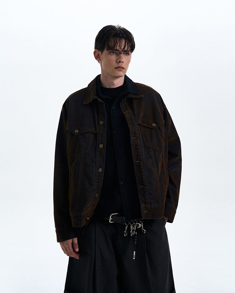 MADWITCH VINTAGE HEAVY-DUTY WORKWEAR JACKET #G6813