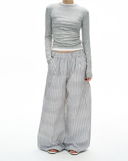 MADWITCH LAZY STRIPE TROUSERS #C935