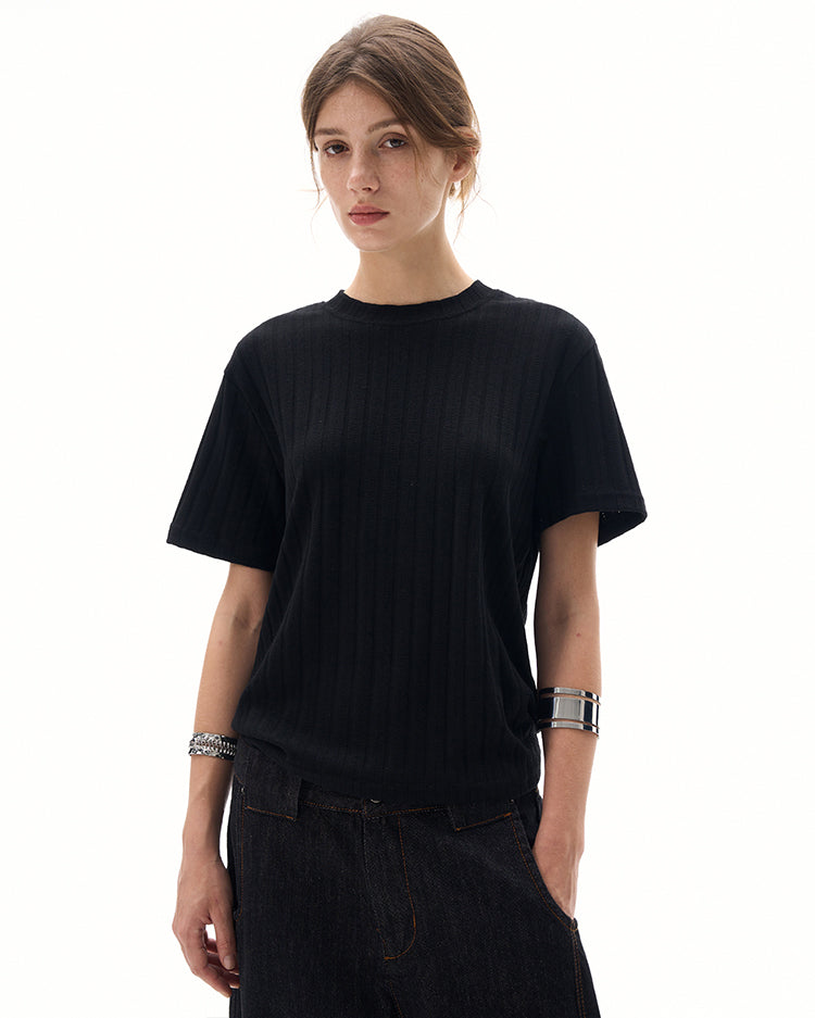 MADWITCH CLASSIC CREW KNIT TSHIRT #R2409