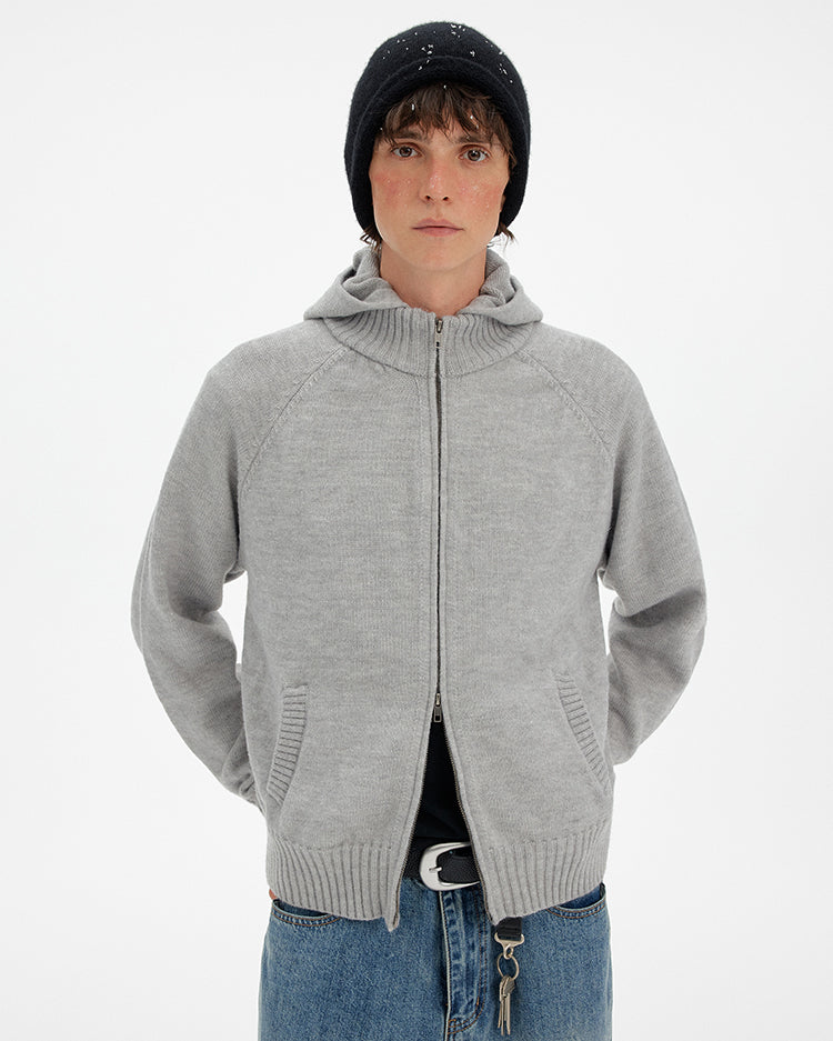 MADWITCH RETRO HOODED KNIT CARDIGAN #MY017