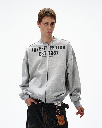 MADWITCH UNISEX VINTAGE ZIP-FRONT SHIRT #MD4153