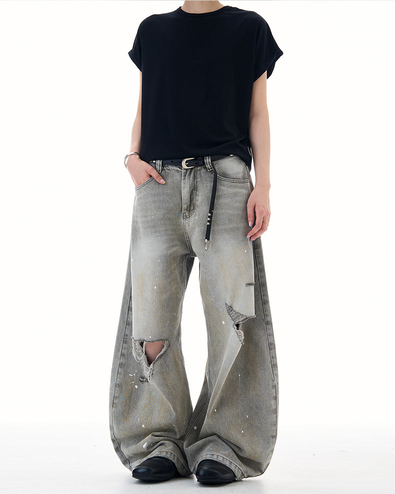 MADWITCH UNISEX RELAXED FIT DENIM PANTS #FX080