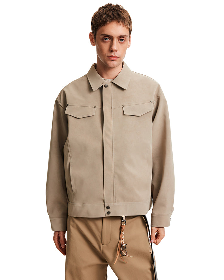 MADWITCH BARN SUEDE JACKET #C346Q25