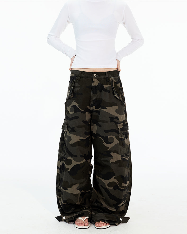 MADWITCH CAMOUFLAGE WASH WORK PANTS #Z053