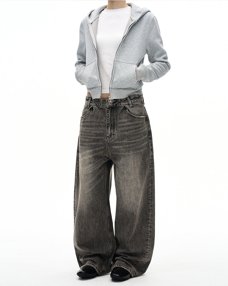 MADWITCH VINTAGE WASHED CARGO JEANS #GPC5518