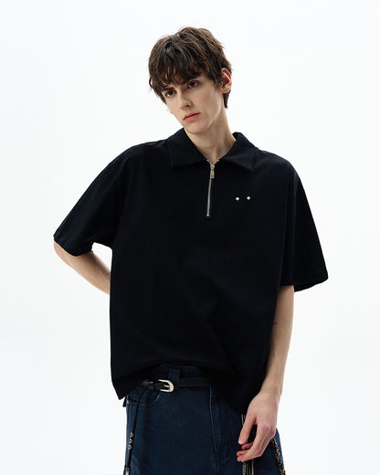 MADWITCH ZIPPED POLO TSHIRT #6977
