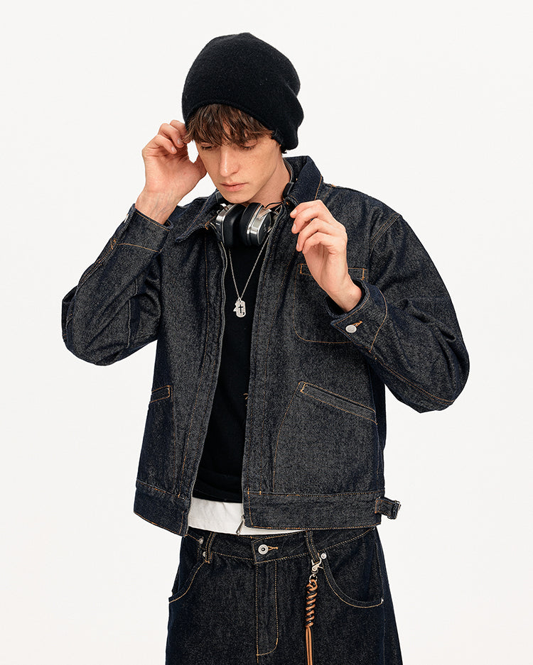 MADWITCH RAW DENIM MULTI-POCKET JACKET #CW1337
