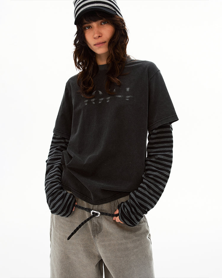 MADWITCH FAUX LAYER TEE #AW26049