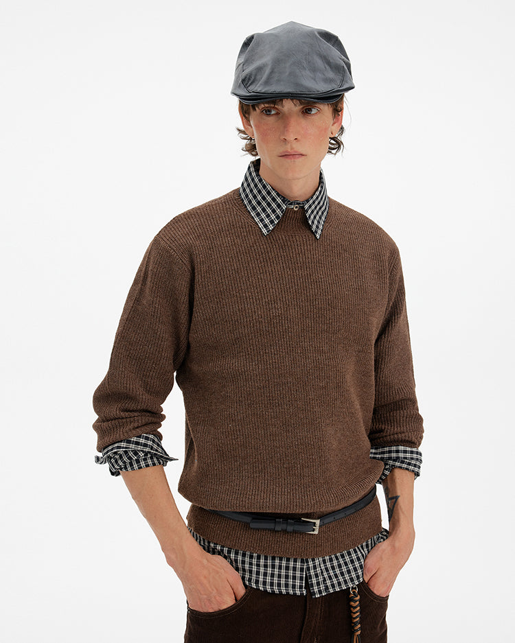 MADWITCH MINIMAL PULLOVER KNIT SWEATER #80390