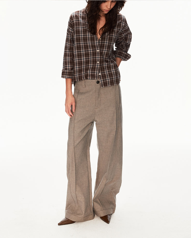 MADWIT WIDE LEG DRAPED TROUSERS #CK6936