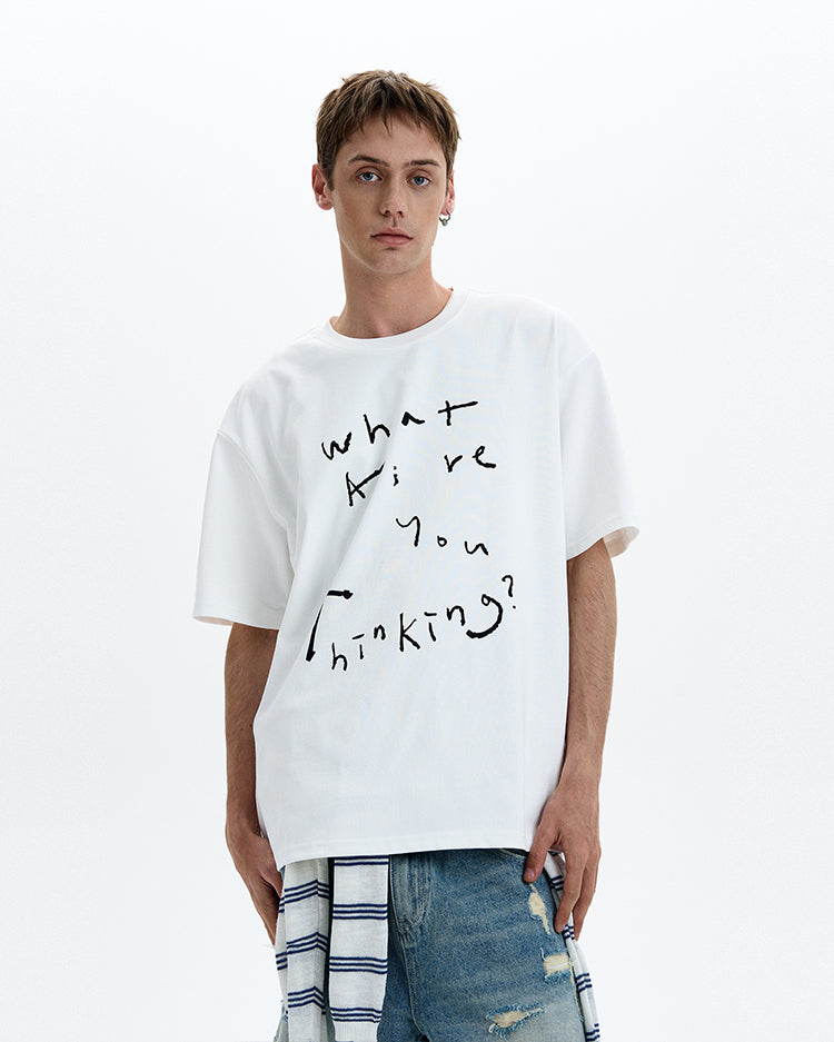 MADWITCH HAND DRAWN GRAPHIC TEE #UT007