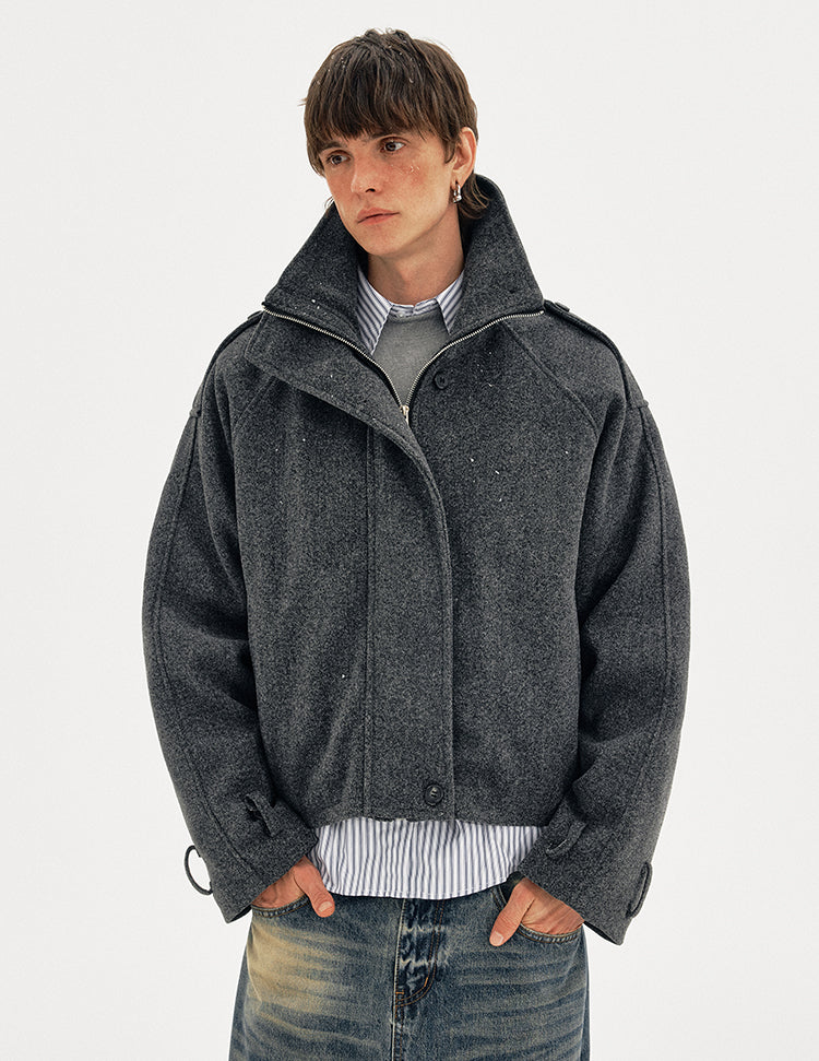 MADWITCH WOOL BOX PARKA #MY162