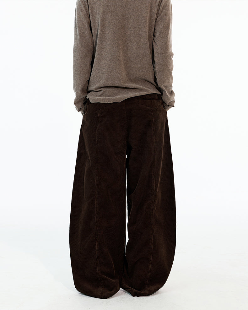 MADWITCH DOUBLE PLEAT CORDUROY TROUSERS #CK6935