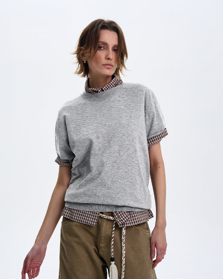 MADWITCH MINIMALIST CREW NECK CASUAL T-SHIRT #27331