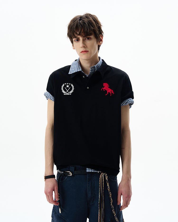 MADWITCH BADGE EMBROIDERED POLO #251388