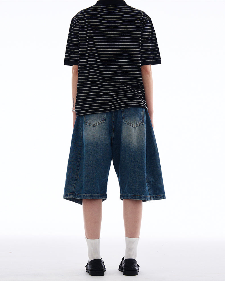 MADWITCH EXTRA BAGGY CROPPED JEANS #L811