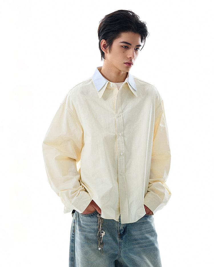 MADWITCH LOOSE SOLID COLOR SHIRT #RC140