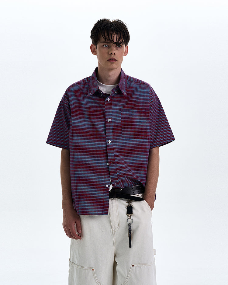 MADWITCH VINTAGE PLAID SHIRT #CR223