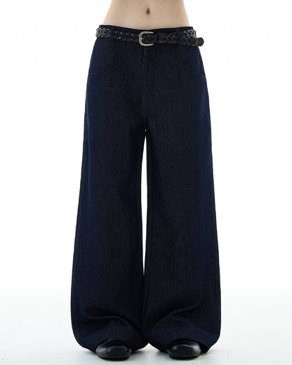 MADWITCH DRAPEY STRAIGHT DENIM PANTS #9910